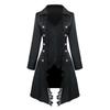 Dámské krajkové lemování Vampire Gothic Dlouhá bunda Smoking Frak Halloween Šaty Frock Coat Steampunk