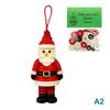 Diy Button Snowman & Angel Button Christmas Ornament Making Kit For Indoor/Outdoor Xmas Tree, Window & Party Decorations