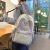 Schoolbag Korean small fresh ins wind cute polka dot girl schoolbag junior high school students primary school students lightweight campus backpack