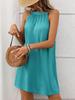 2025 Cross-Border Sleeveless Round Neck Halter Dress for Women