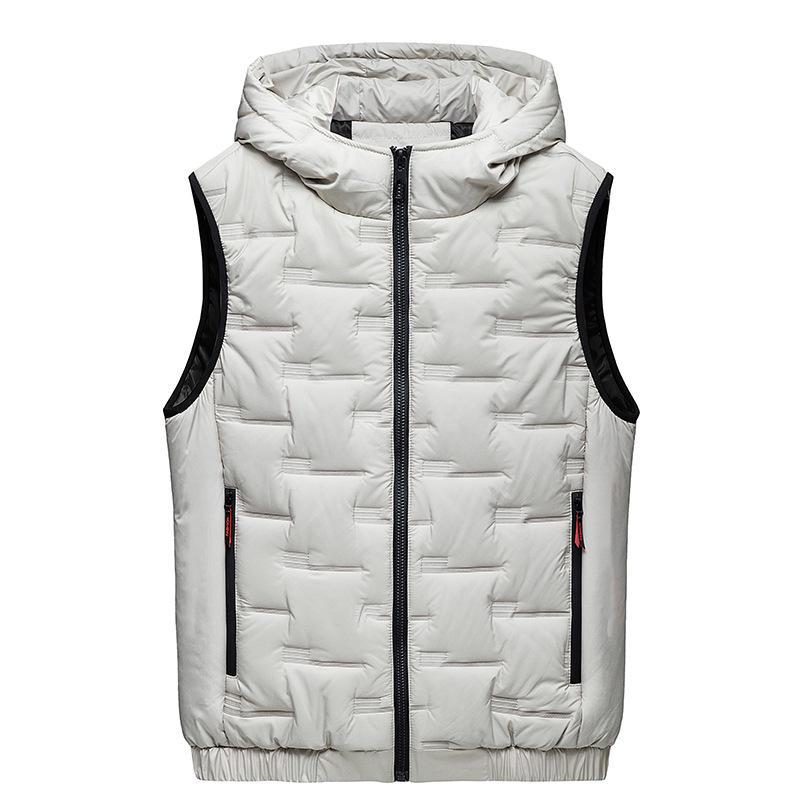 Men's Hooded Thickened Autumn/Winter Fashion Vest - Warm, Leisure Cotton Waistcoat Jacket