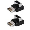 Usb 3.1 Type-E 90 Degree Adapter Front Type-C Header Connector Expansion Cable Adapter Connector For Pc Motherboard Plug