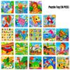 Kindergarten Wooden Puzzle Cards Animal And Transportation Themes Educational Toy For Kids
