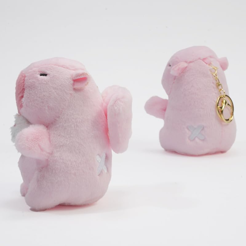 Clearstone Capybara Plush Keychain, Chavimaru Tsubasa, 18.5cm, Pink