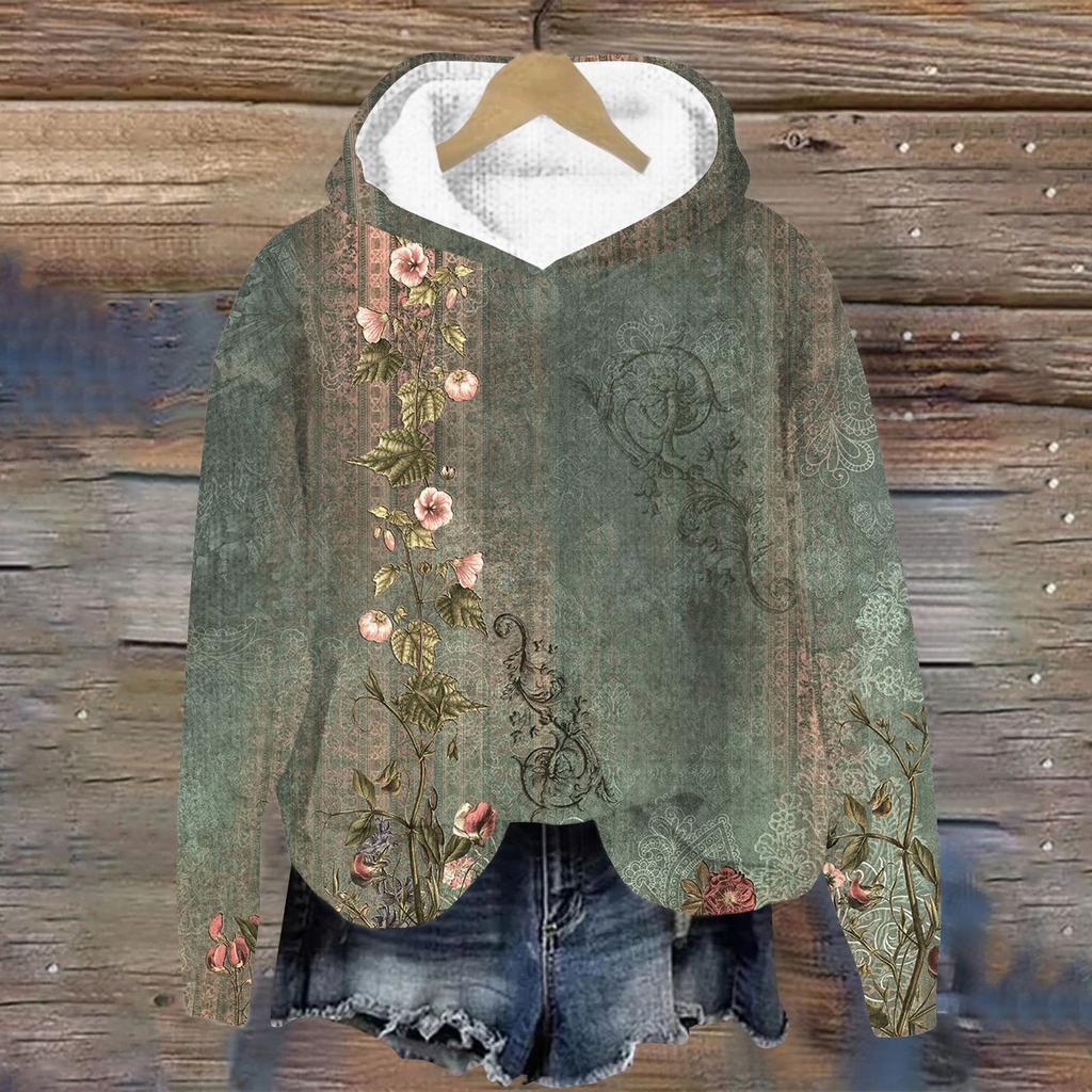 Women's Knit Sweater Cute Shirt Fall Crewneck  Pullover Tops Hoodied Sweatshirt