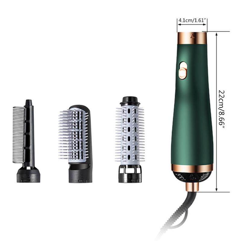 Professional Hair Dryer Brush Blow Rotating Hot Air Comb For Curler Straightener