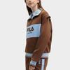 New FILA Sweatshirt Women's Cheese Cracker Umber F11W419205F-BN