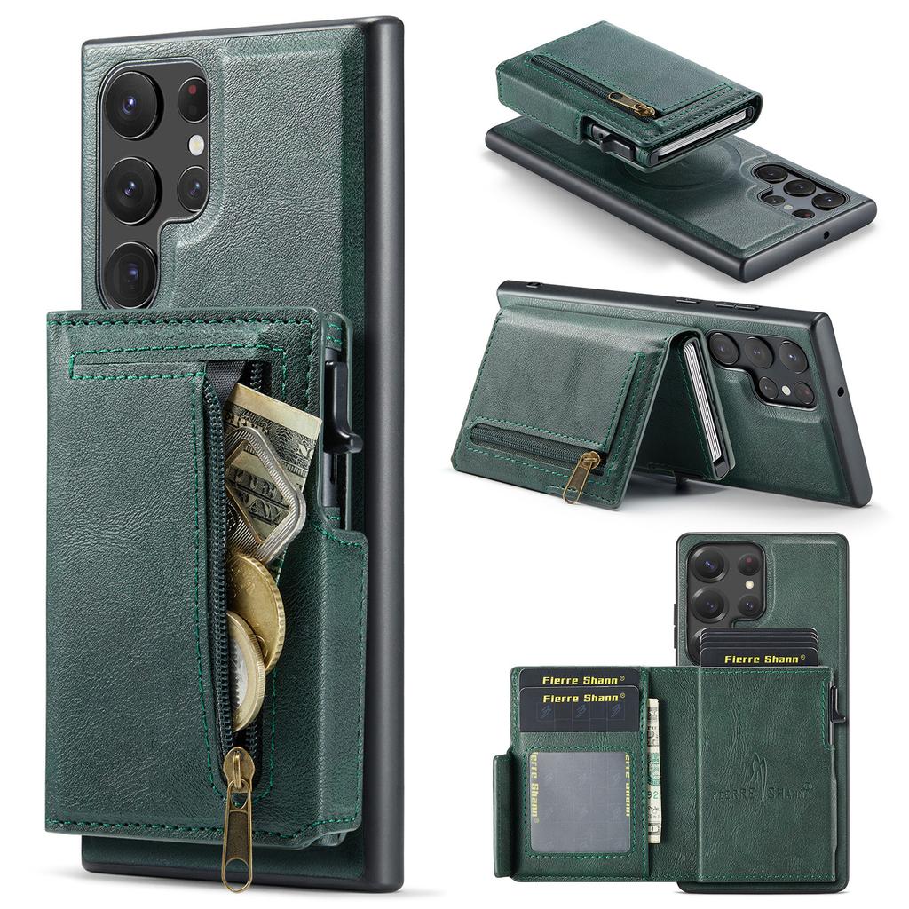 Magnetic Case for Samsung Galaxy S26 Ultra S25 Edge S24 Plus S23 S22 2 in1 Automatically Pop Up Credit Card Wallet Leather Cover