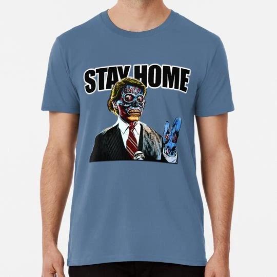 Stay Home Size S to 5XL Made in the USA T-Shirt S