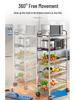 Stainless Steel Multi-Layer Kitchen Trolley for Fruits & Vegetables