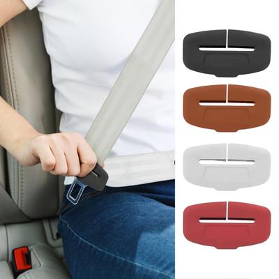 1Pcs Seat Belt Clip Cover Soft Silicone Anti-Collision Seat Belt Buckle Protection Cover Car Seat Belt Buckle Protector Cover