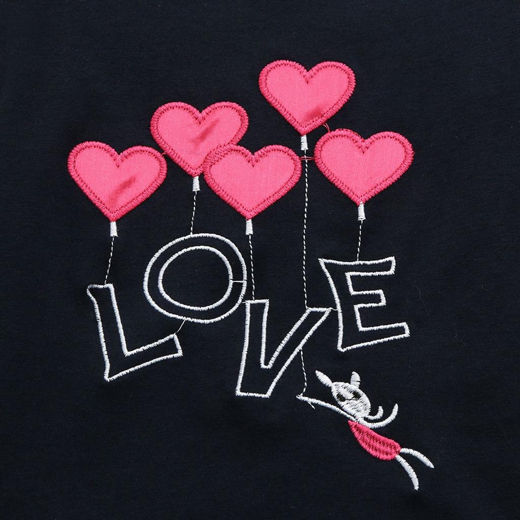 Dzieci Maluch Dziewczynka Chłopiec List Serce Topy Spodnie Stroje Zestaw Piżamy Piżamy