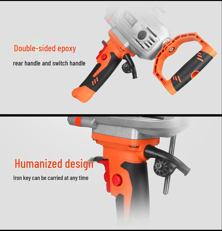 High-Power Electric Drill & Mixer for Concrete, Paint, and Cement
