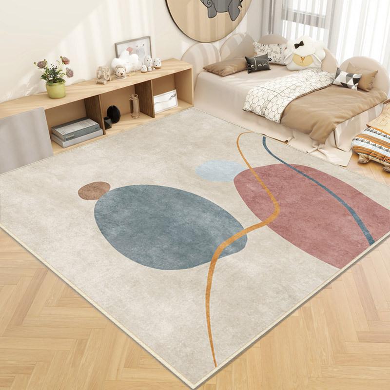 Living Room Carpet Simple Grey Floor Mat Coffee Table Sofa Bedroom Bedside Carpet Large Area