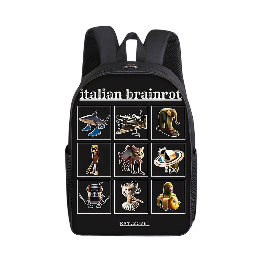 Cartoon Printing Casual Shoulder Bag Junior High School Students Large Capacity Backpacks