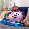 1Pc Cute Cartoon Character KikoRiki Blanket Soft Comfortable Polyester Blanket All Season Warm Throw Bedroom Office Outdoor Use Perfect Christmas Gift
