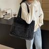 Denim Bag Large Capacity Shoulder Bag Commuter Tote Bag Women's Underarm Bag
