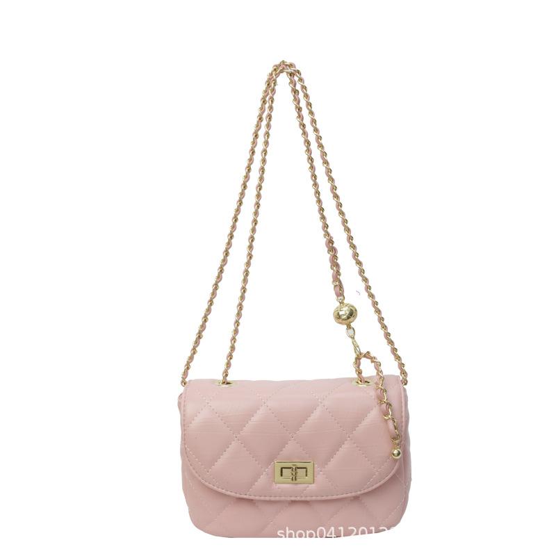 Fashion niche chain messenger bag Korean version super fire rhombus commuter small bag women's 2025 new women's shoulder bag