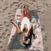 S-Super Sonico Microfiber Printed Beach Towel Mountain Climbing Yoga Beach Swimming Running Absorbent Soft Towel