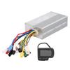 Electric Bike Brushless Motor Controller 36V 48V LCD Display 30A 12 Tube Controller with Battery Speed Display USB
