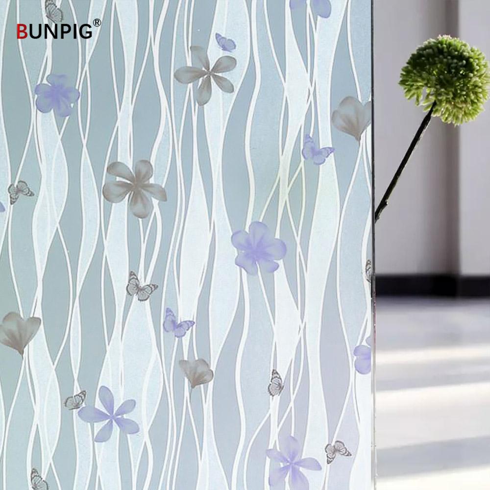 Película para Janela Privacidade, Película Vitral, Adesivos de Vidro Opacos Foscos, Vinil Bloqueador de Sol para Porta, Casa, Escritório