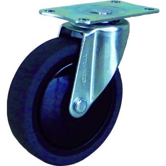 

TRUSCO Silent Caster for Cartio Resin Cart Elastomer Car Flexible 20 100 TYSFHG-100SEL × [Case Sold]