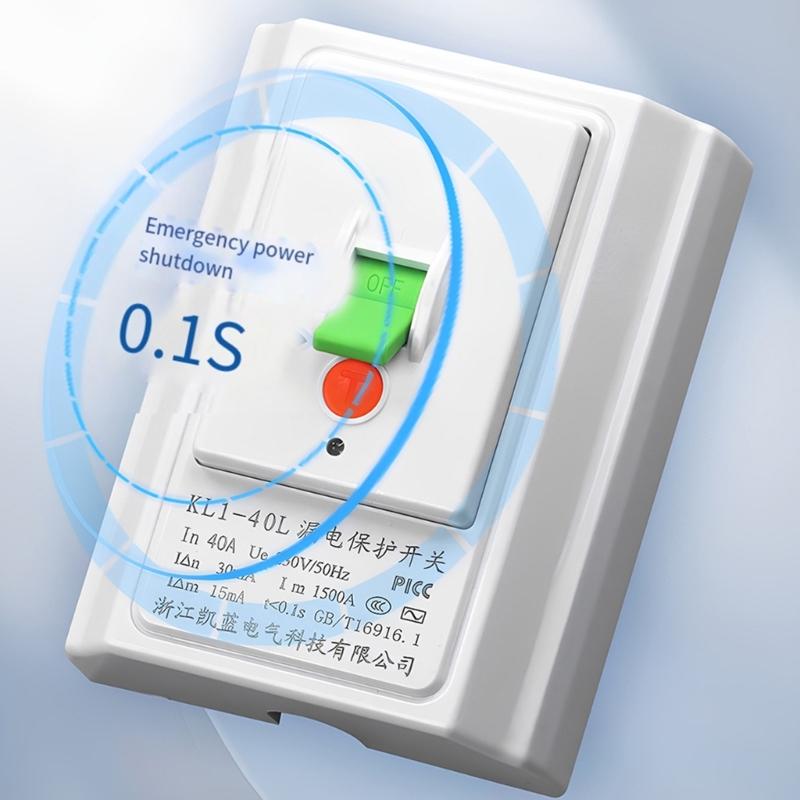 40A Leakage Special Protector Energy Efficient Air Conditioner Leakage Protector Switches For Water Heater Systems