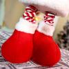 Knitted Style Christmas Telescopic Doll Standing Posture Christmas Ornament  Wall Decoration