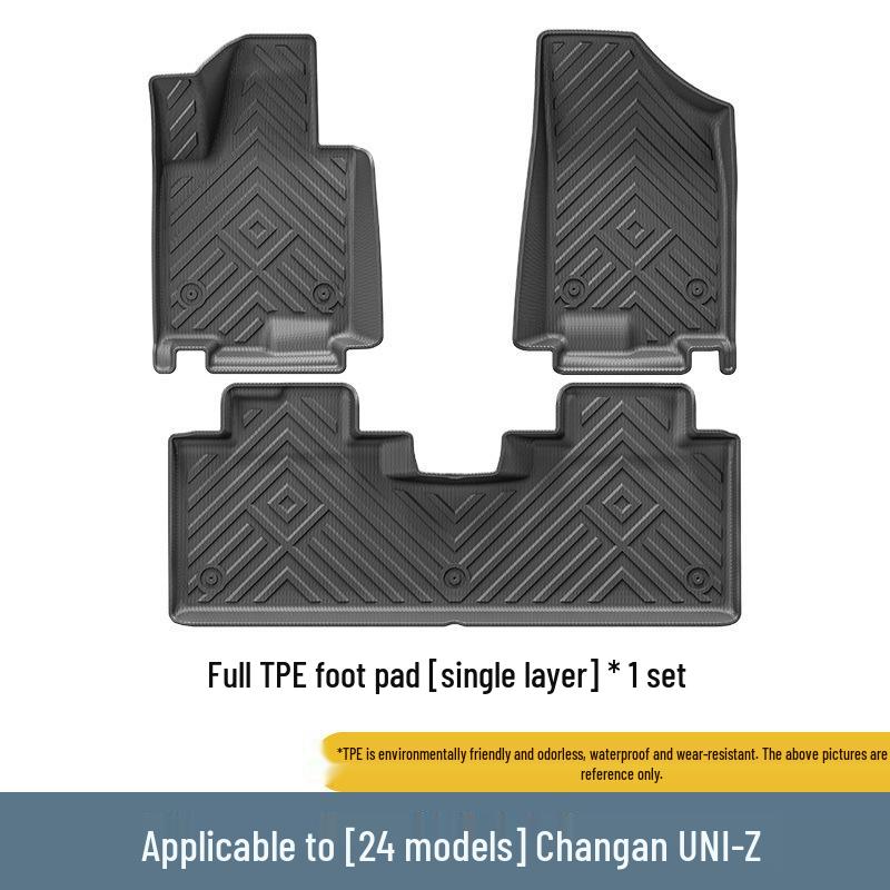 Eco-Friendly TPE Mats for Changan UNI-Z: Includes Full Set with Seat Back and Trunk Mats
