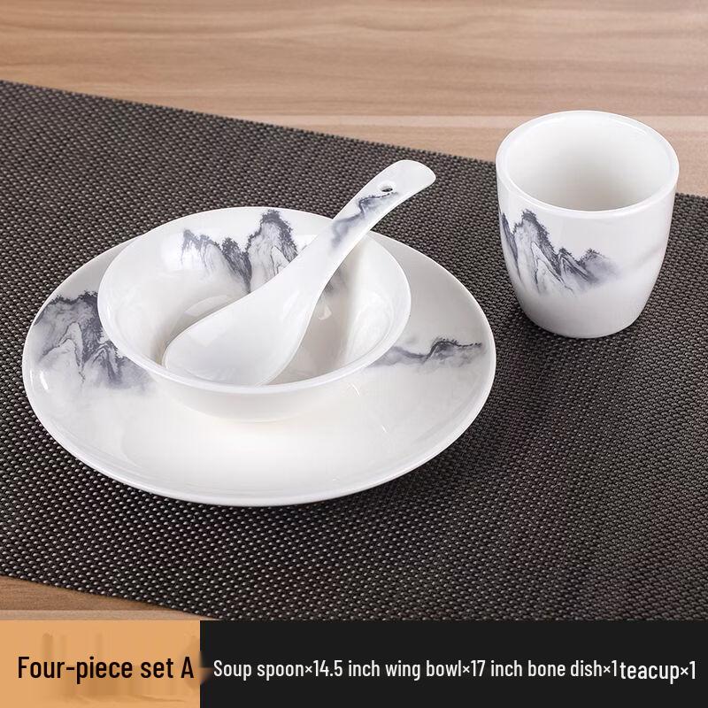New Chinese Style Ceramic Tableware Set