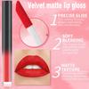 1-delige fluweelmatte lippenstift Rijk gekleurd Lichtgewicht Comfortabel om te dragen Niet-uitdrogende lipgloss Levendige tinten voor dagelijks gebruik of Halloween