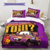 The Mater Trailer Service Duvet and Pillowcase Bedding Set Is Perfect for Decorating Boys' and Girls' Bedrooms.
