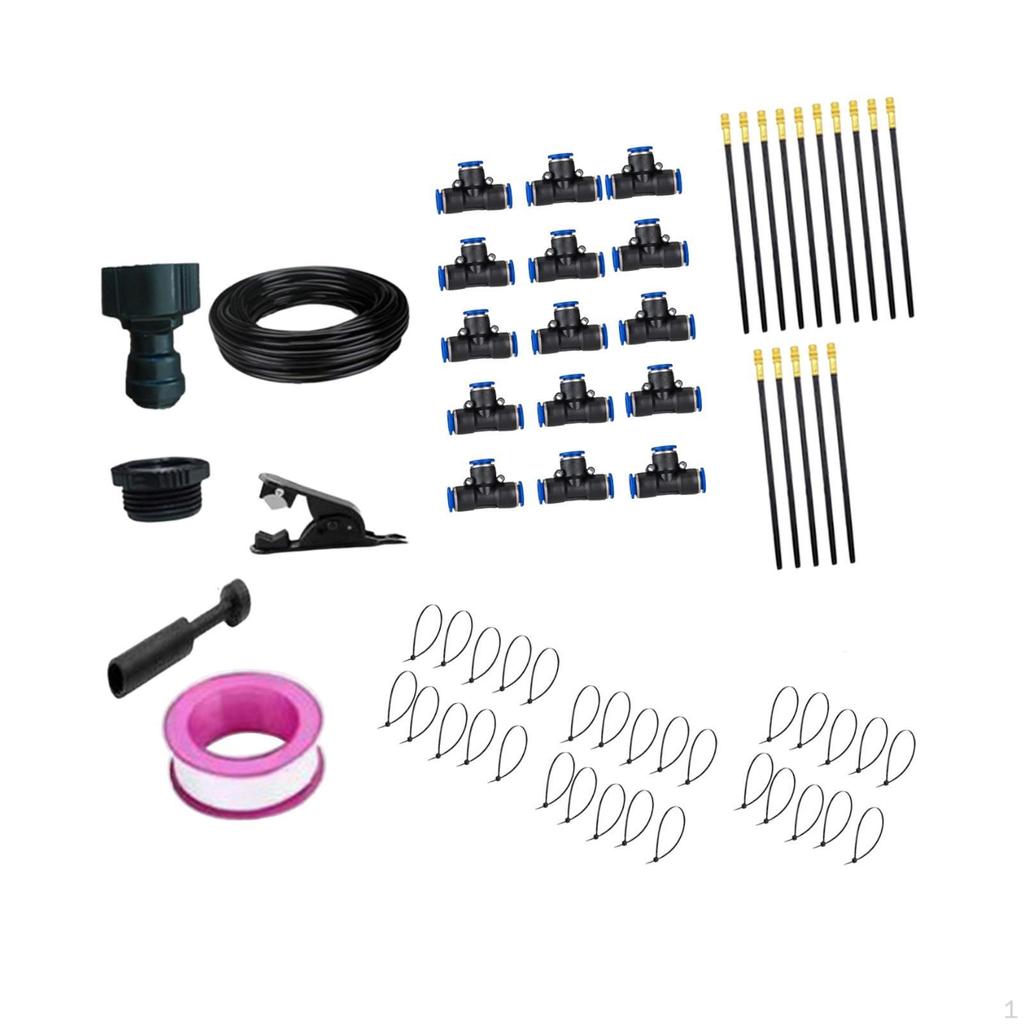 Automatic Irrigation Kit Adjustable Nozzles Indoor Plants Self Watering System Misting for