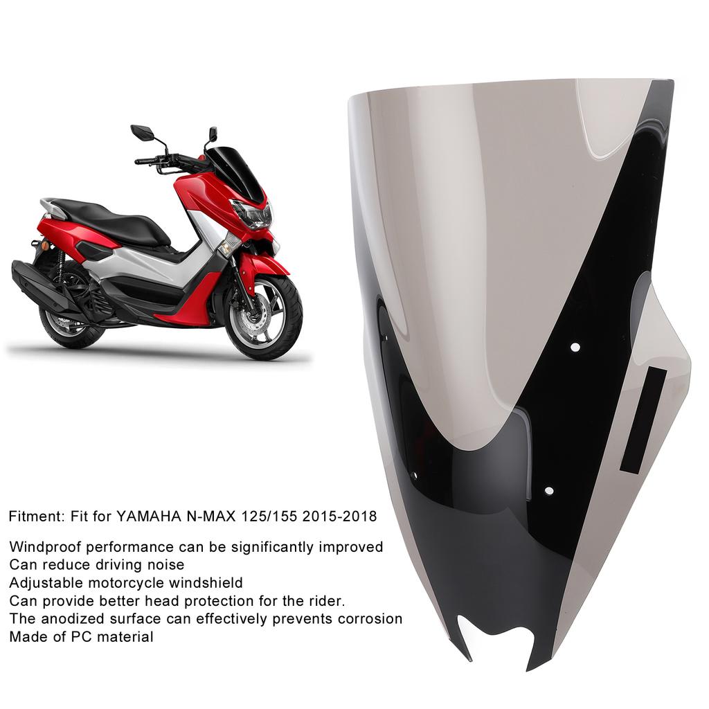 Motorcycle Raised Windscreen Replacement Fit for N 125Celsius155 20152018(Transparent )