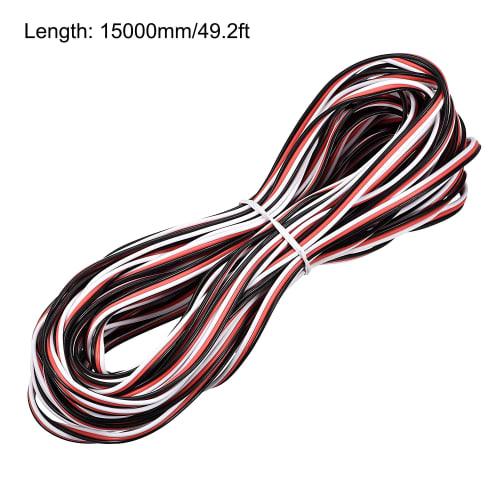 uxcell Servo Extension Cable Cord Connector Lead Wire 22AWG 30 Core Servo Receiver Wire