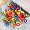 50/100 Stück Kinder elastische Haarbänder Mädchen Gum Scrunchie Gummiband für Kinder Nylon Haargummis Stirnband Baby Haarschmuck