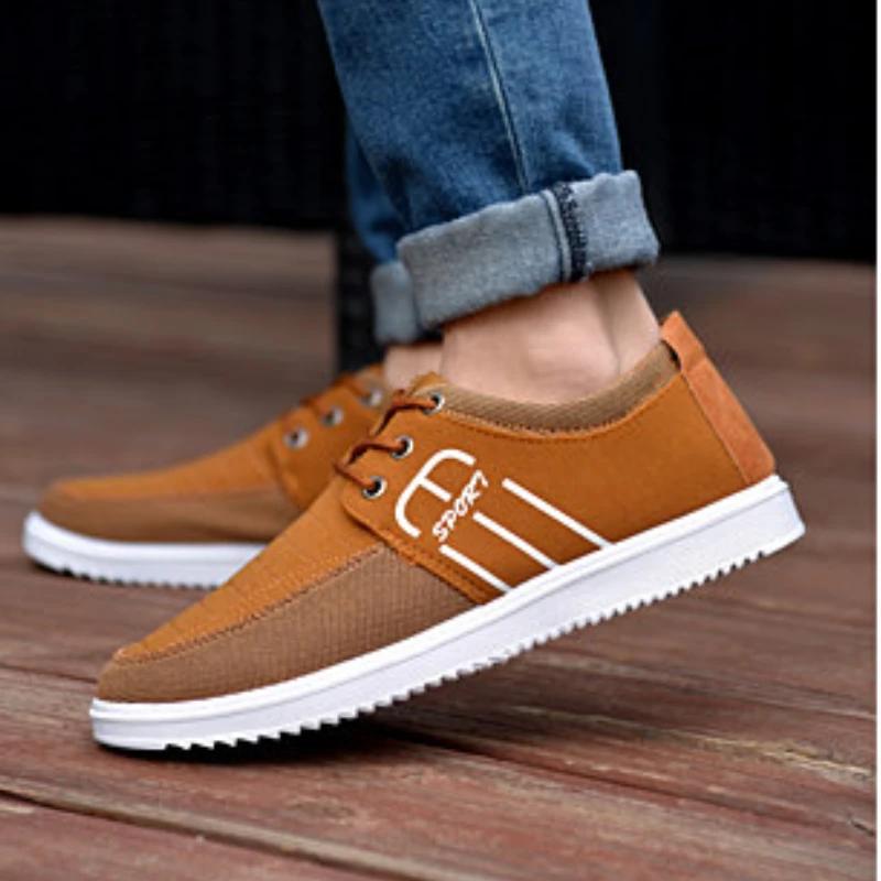 Herren Marken Canvas Schuhe Leichte Sneakers Sommer Herren Atmungsaktiv Vulkanisierte Schuhe Schnürschuhe Arbeitsschuhe Man Drive Schuh Tenis