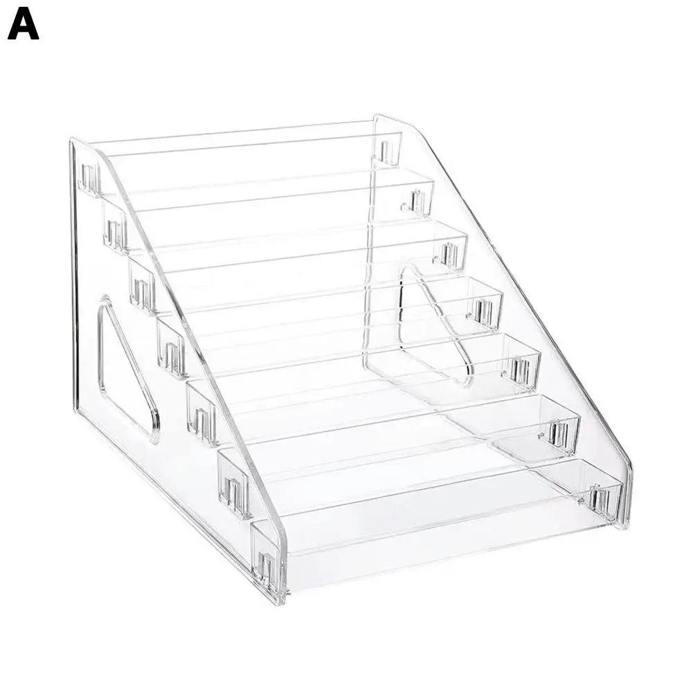 Acrylic Transparent Multi-layer Nail Polish Display Box Salon Nail Stand Storage Plastic Lipstick Art Storage Nail Box Cosm N4J8
