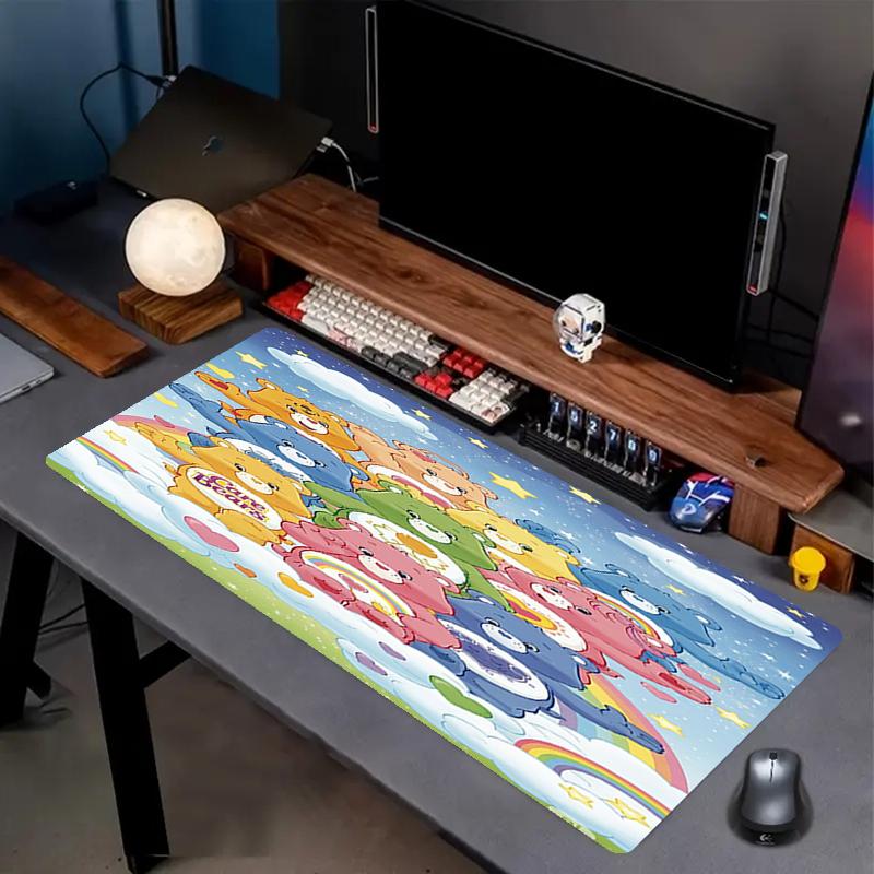 Bear Theme Mouse Pad, Non Slip Rubber Base, Multifunctional Office & Home Decor, Perfect for Workspace Personalization.