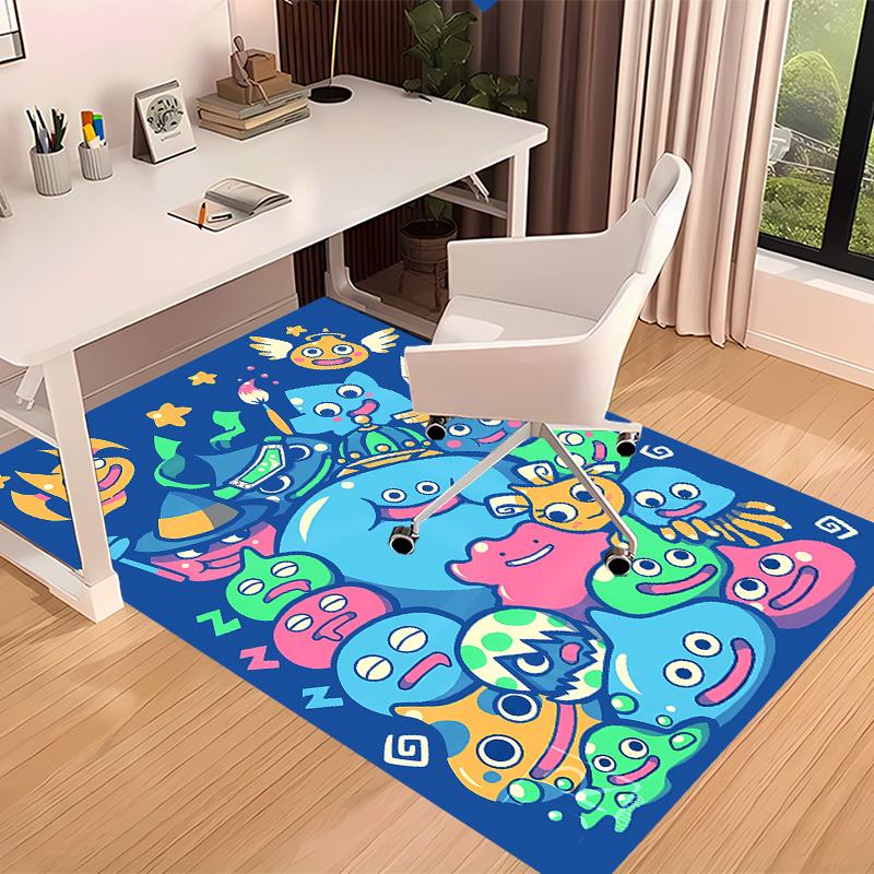 Dragon Quest Slimes Printed Absorbent Washable Carpet,Non-Slip Bathroom Mats,Kitchen Rugs,Living Room Entrance,Camping Picnic Rugs