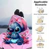 1pz Coperta con Stampa Stitch - Morbida, Coperta per Tutte le Stagioni per Ufficio, Regalo Personalizzato con Adorabile Design a Cartone Animato