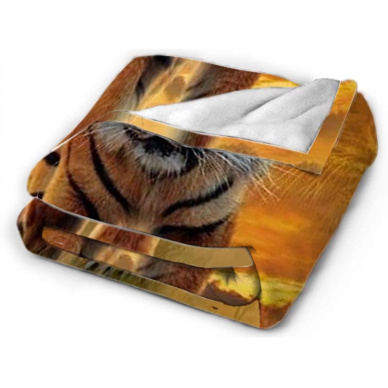 Printed Blanket Comfortable Soft Sofa Talk Blanket
