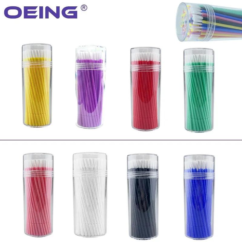 100 Stück Dental Microbrush Applikatoren Einweg Micro Bürste Biegsamer Langer Stiel Bürste Zahnaufhellung Mund Zahnarzt Reinigungs Werkzeuge