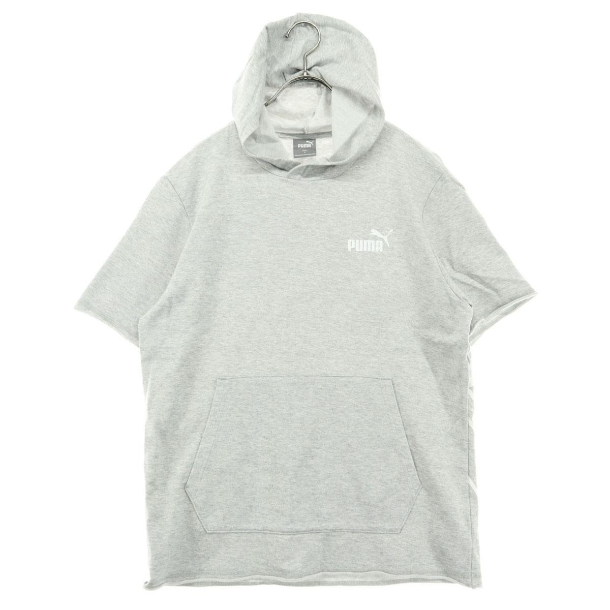 

PUMA Print Short sleeve T-shirt M Light gray Hooded Men s Used