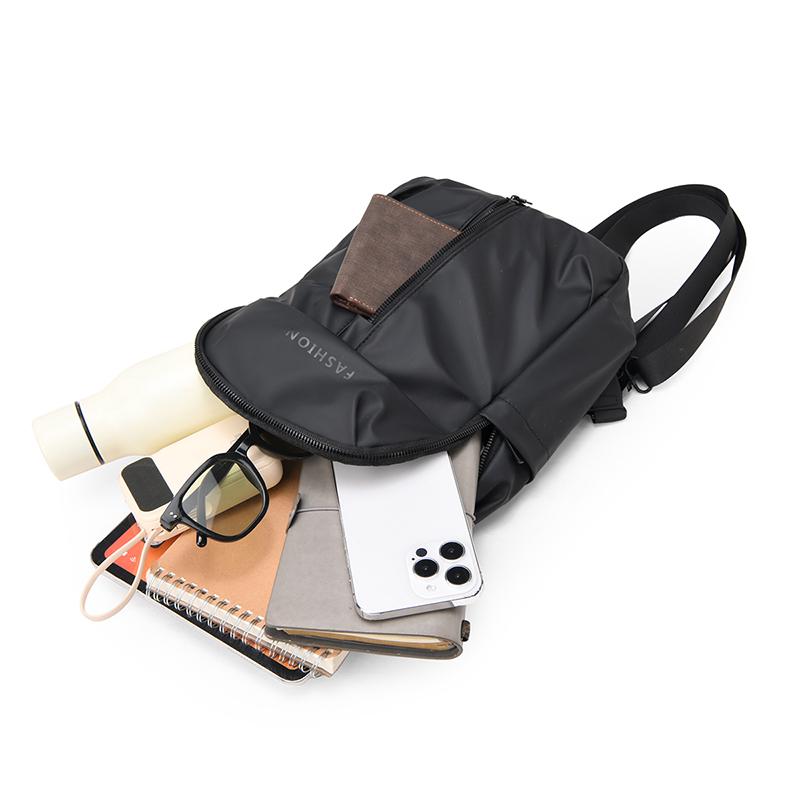 Multifunctional Men's Shoulder Bag Travel Backpack Lightweight Water-repellent Chest Bag