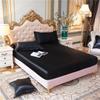 Sateng-rayon-trekklaken High-End ensfarget madrasstrekk Elastisk bånd Sengelaken Tilpasset laken 140x200 160x200