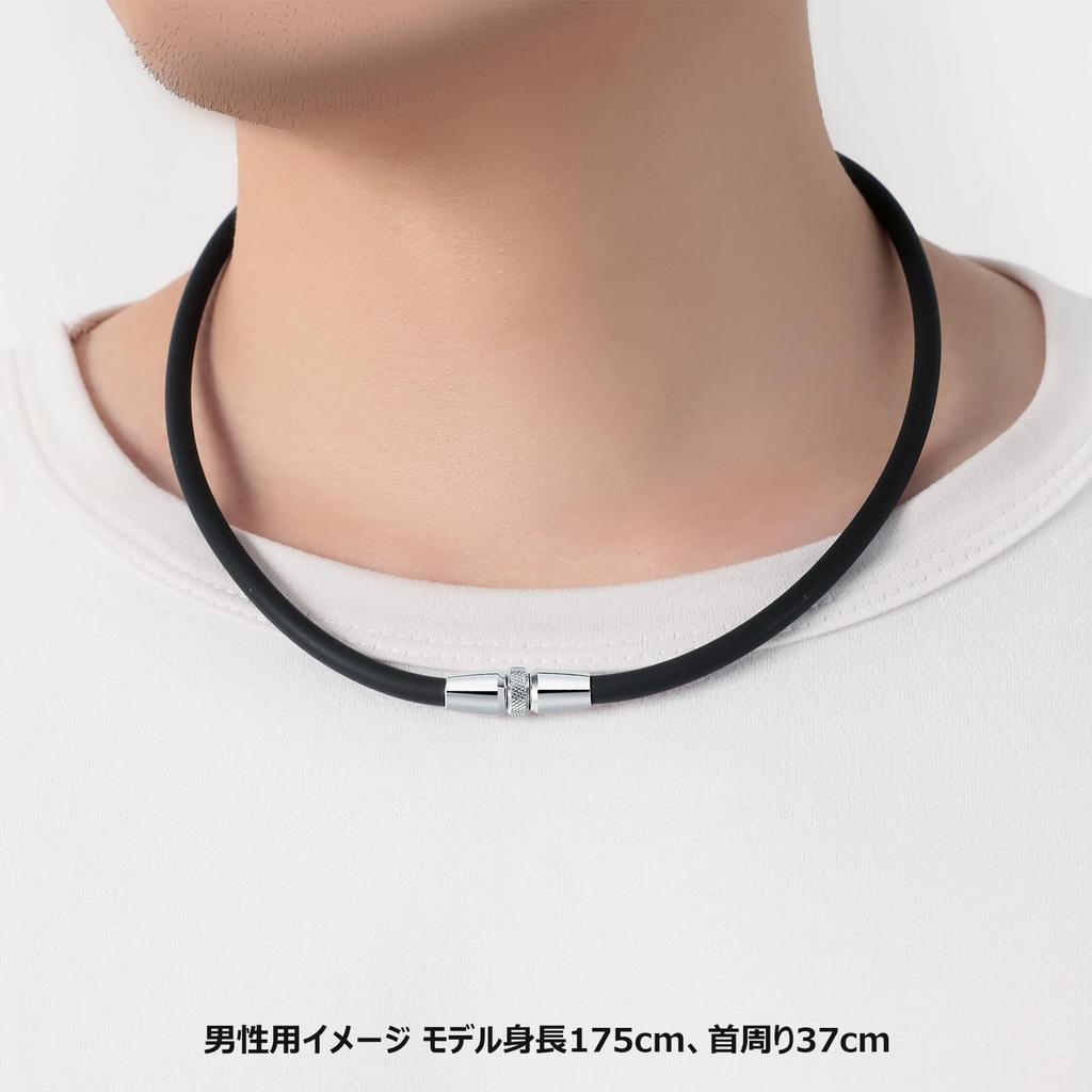 Static Static Eliminator Metal 3 Colors in 1 55cm [Kilig] Necklace, Magnetic, Germanium, Eliminator, Goods, Anti-Static, Silicone, Stylish, Popular,