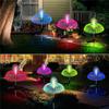 Solarne Lampki LED Meduzy Zewnętrzne Ogrodowe Solarne LED Lampka Trawnikowa Zmiana 7 Kolorów Wodoodporna Dekoracja Ścieżki na Podwórku Solarna Lampa Kwiatowa