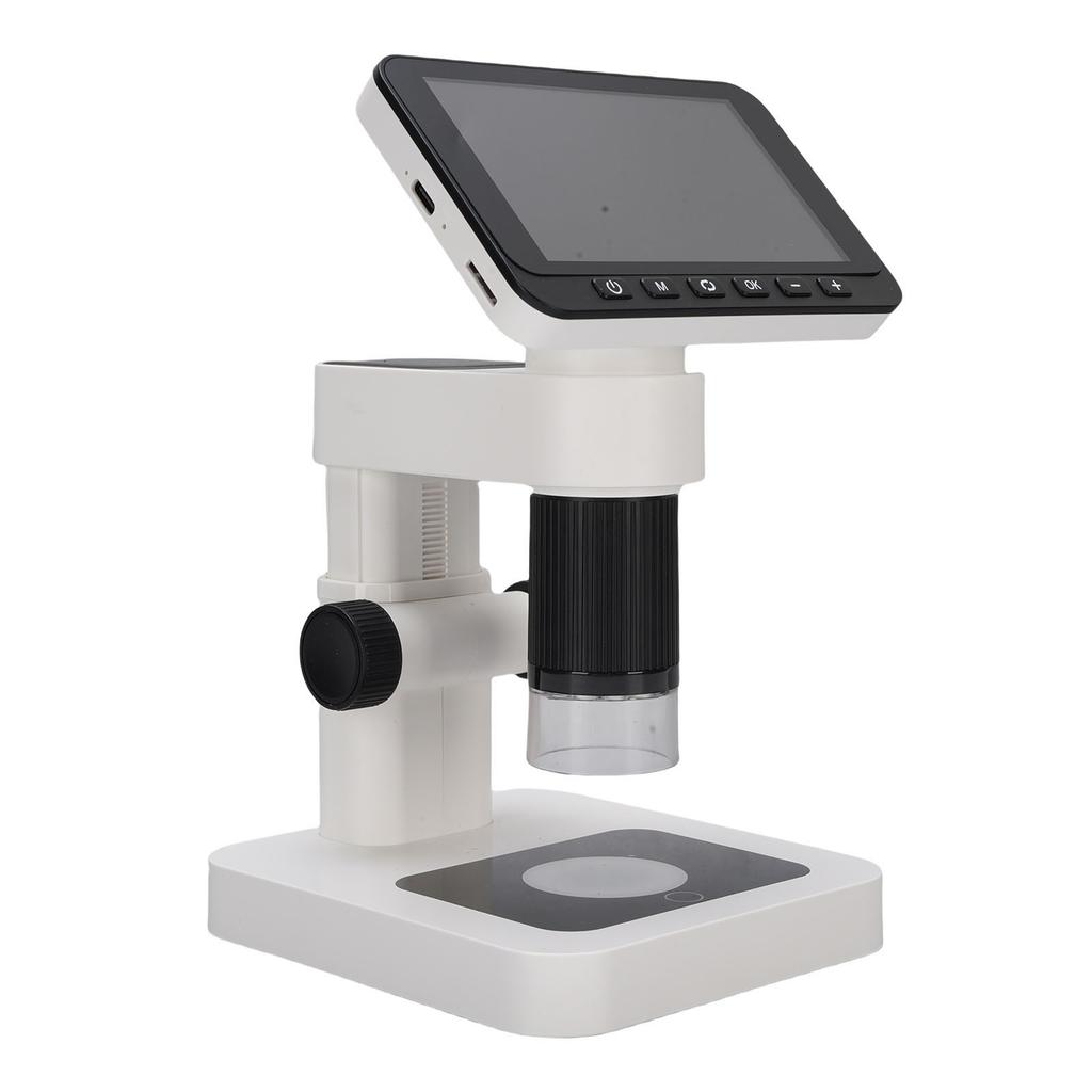 Electronic Microscope with 8 LED Lights 12MP 4.5 Inch Screen 5 32X Magnification Digital Magnifying Glass