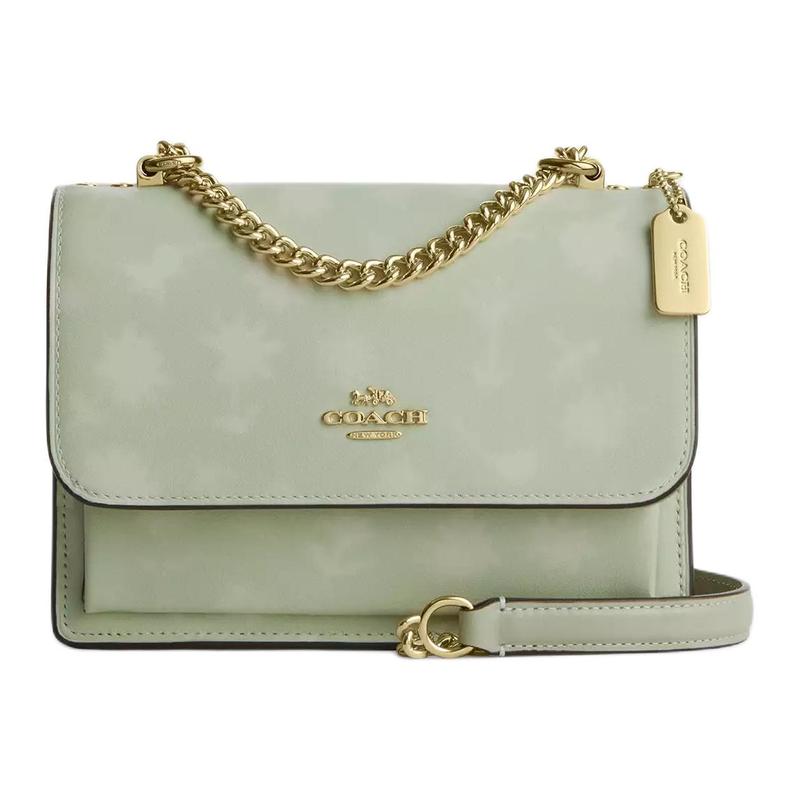 

COACH Klare 18 Printed Gold Hardware Leather and Cowhide Crossbody Bag Mini Women s Light Green (Including Pendants) золотий